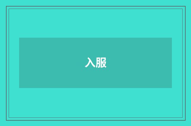 入服