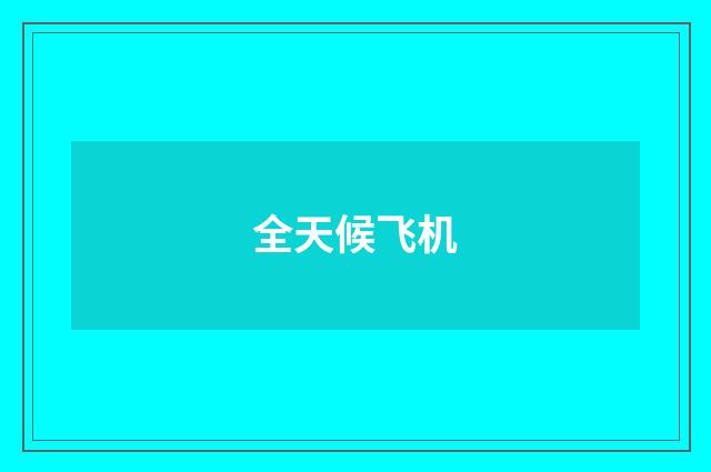 全天候飞机