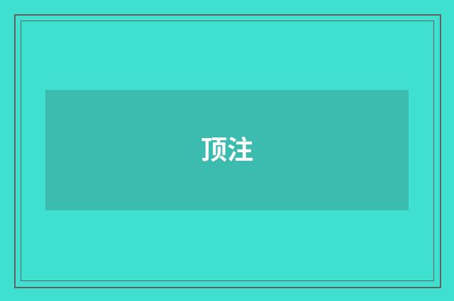 顶注