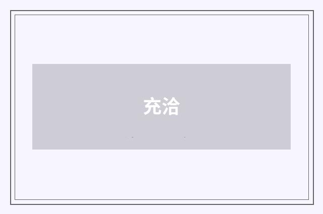 充洽
