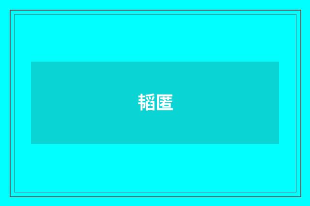 韬匿