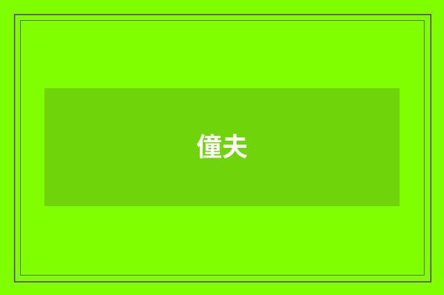 僮夫