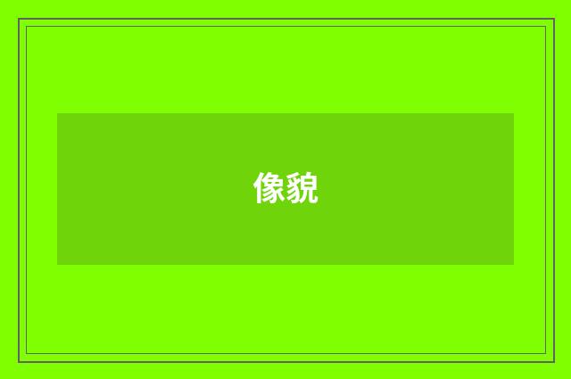 像貌