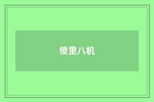 傻里八机