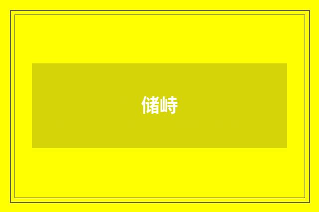 储峙