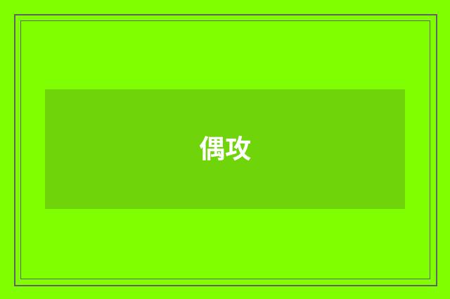偶攻