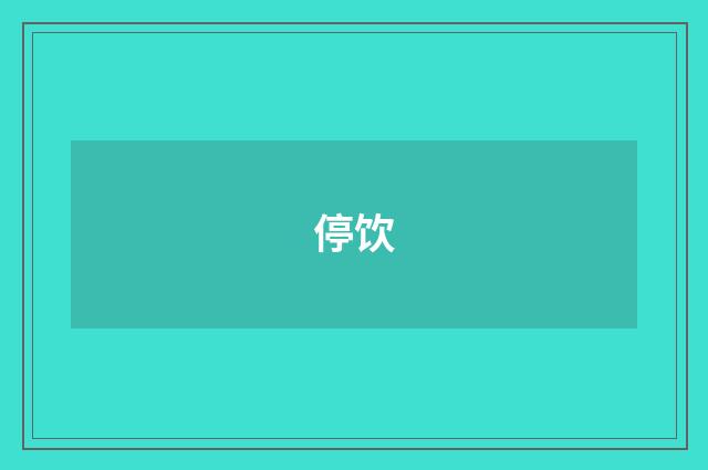 停饮