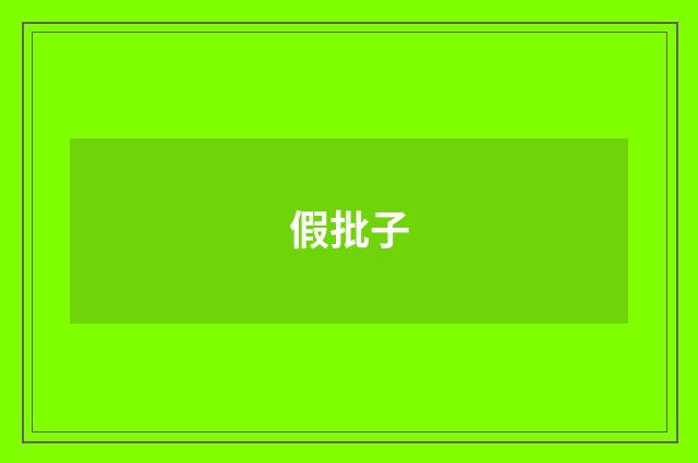 假批子