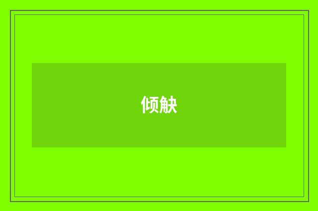 倾觖