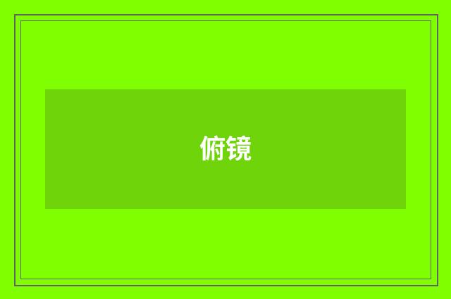 俯镜