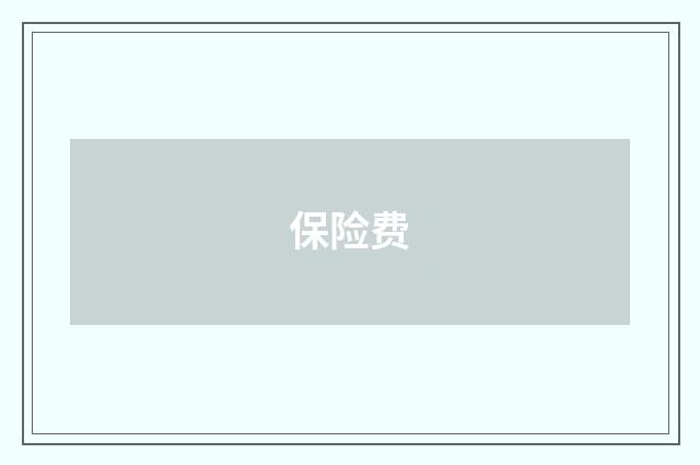 保险费