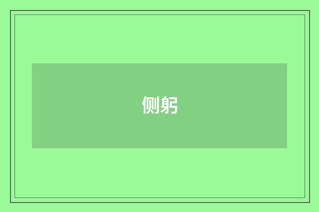 侧躬