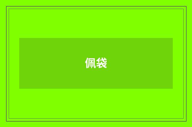 佩袋