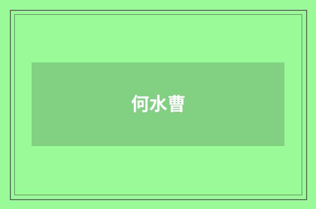 何水曹