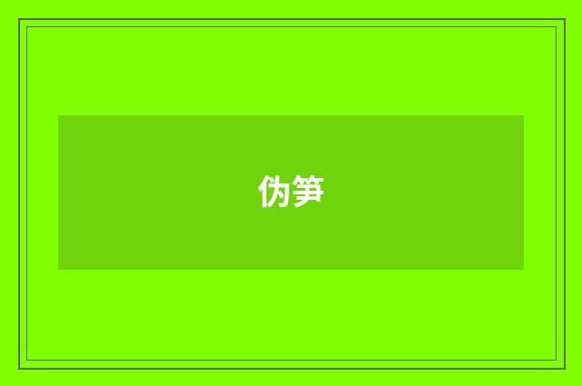 伪笋