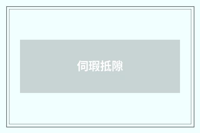 伺瑕抵隙