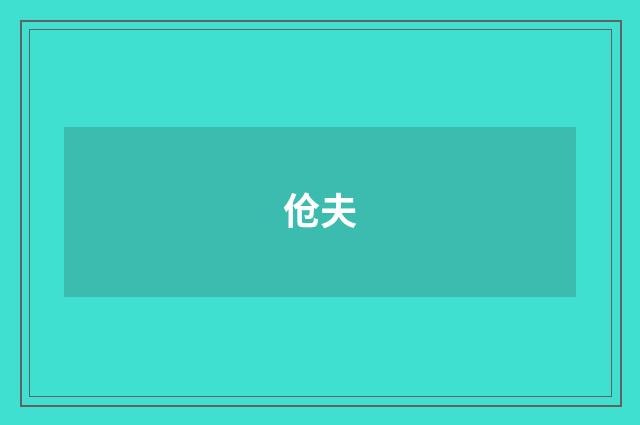 伧夫