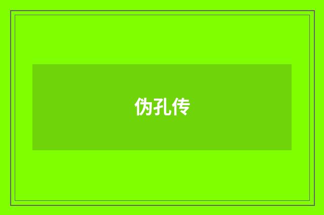 伪孔传