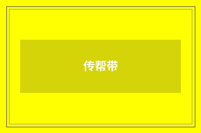 传帮带