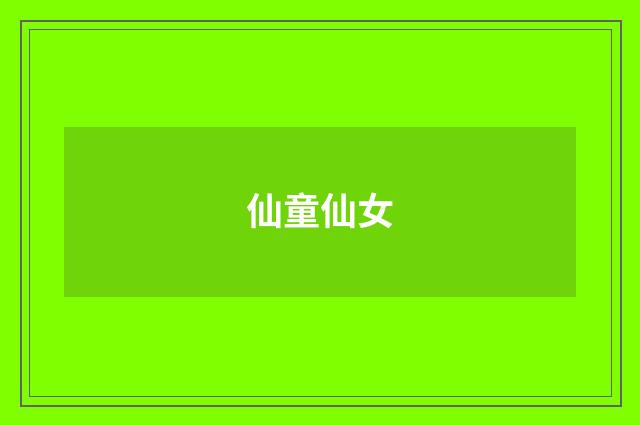 仙童仙女