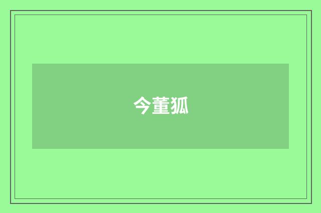 今董狐