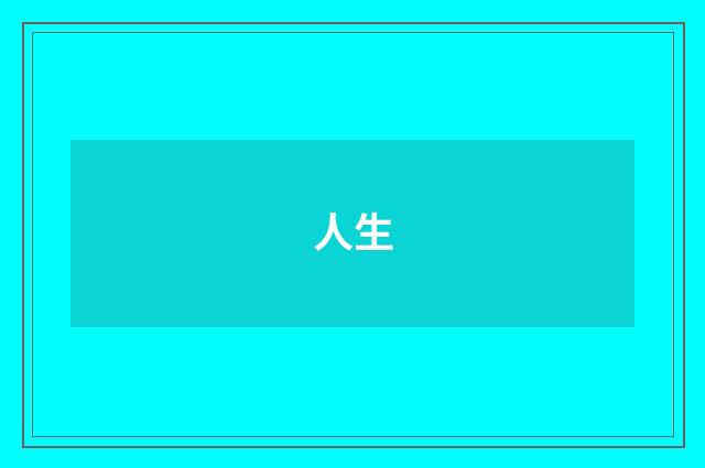 人生