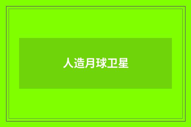 人造月球卫星
