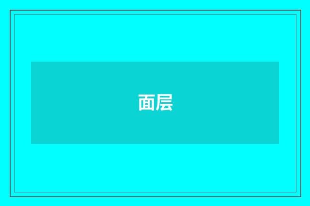 面层