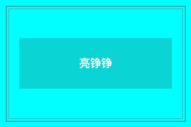 亮铮铮