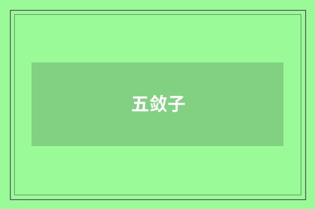 五敛子