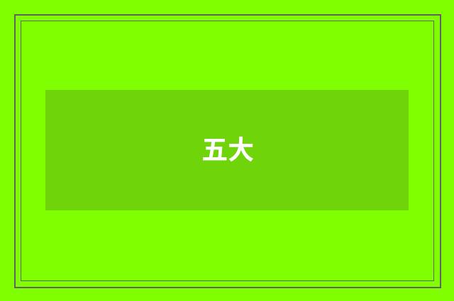 五大