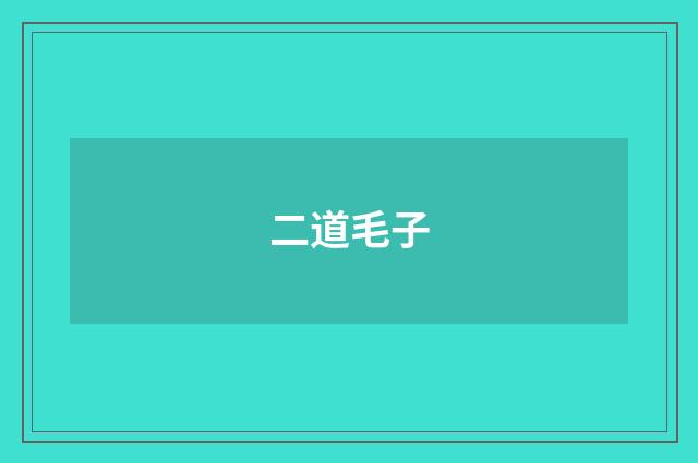 二道毛子