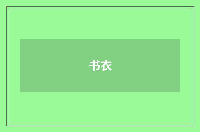 书衣