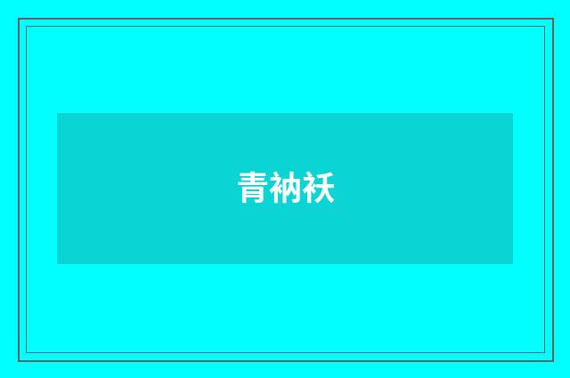青衲袄