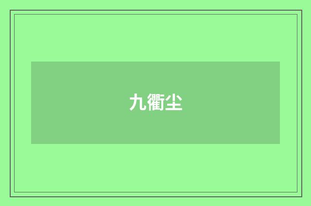 九衢尘