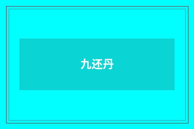 九还丹