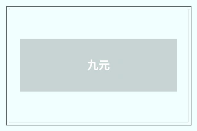九元