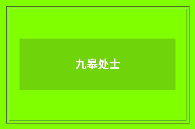 九皋处士
