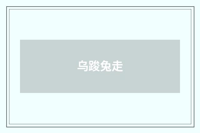 乌踆兔走
