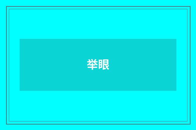 举眼