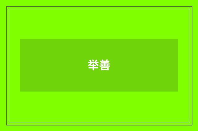 举善
