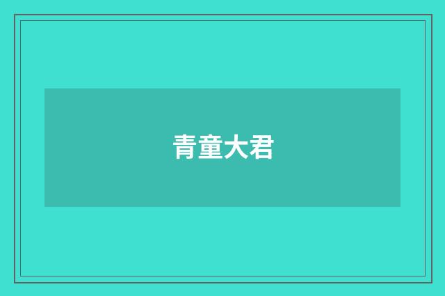 青童大君