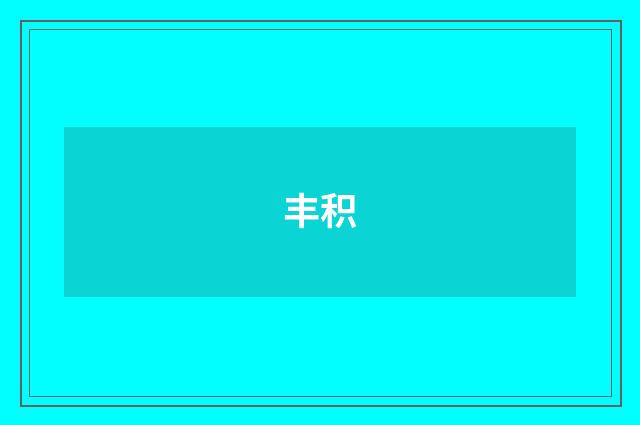 丰积
