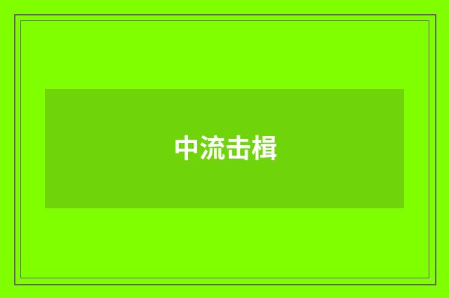 中流击楫