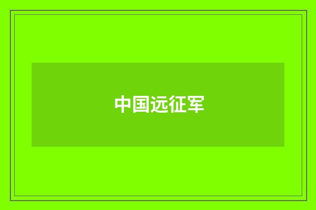 中国远征军