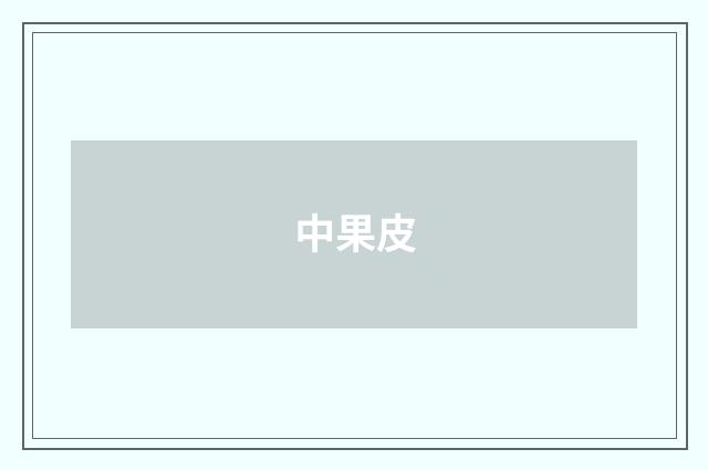 中果皮