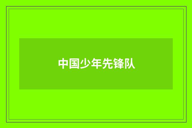 中国少年先锋队