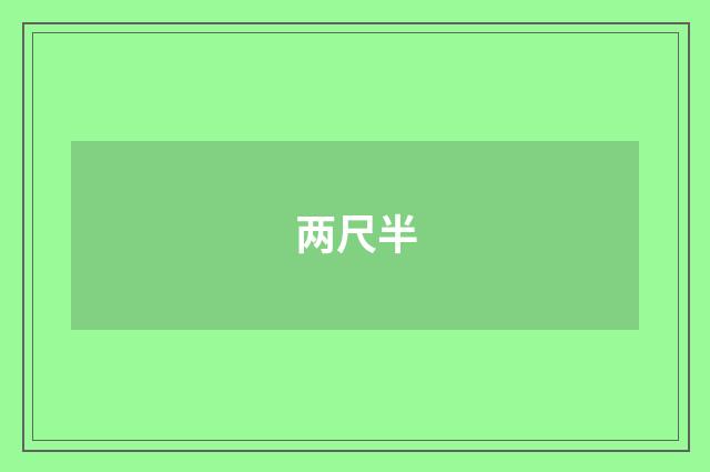 两尺半
