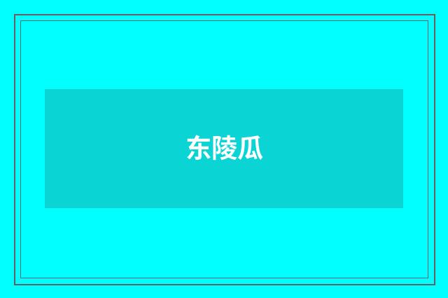 东陵瓜