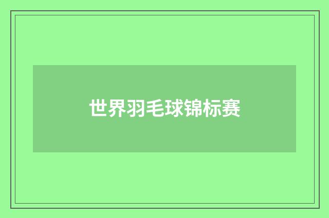 世界羽毛球锦标赛